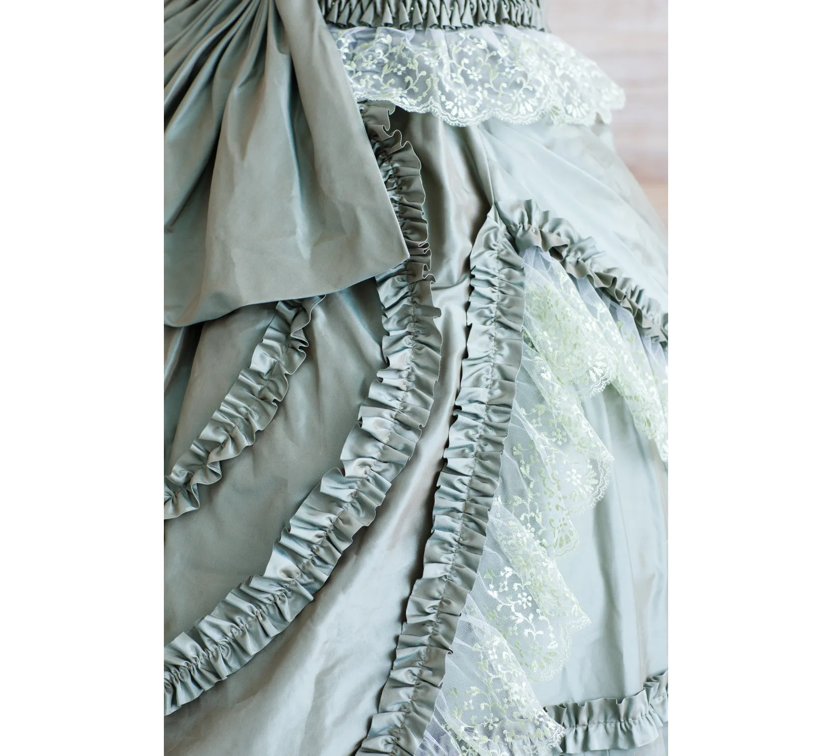 Vampire Diaries Katherine Pierce's cosplay silk taffeta civil war style dress