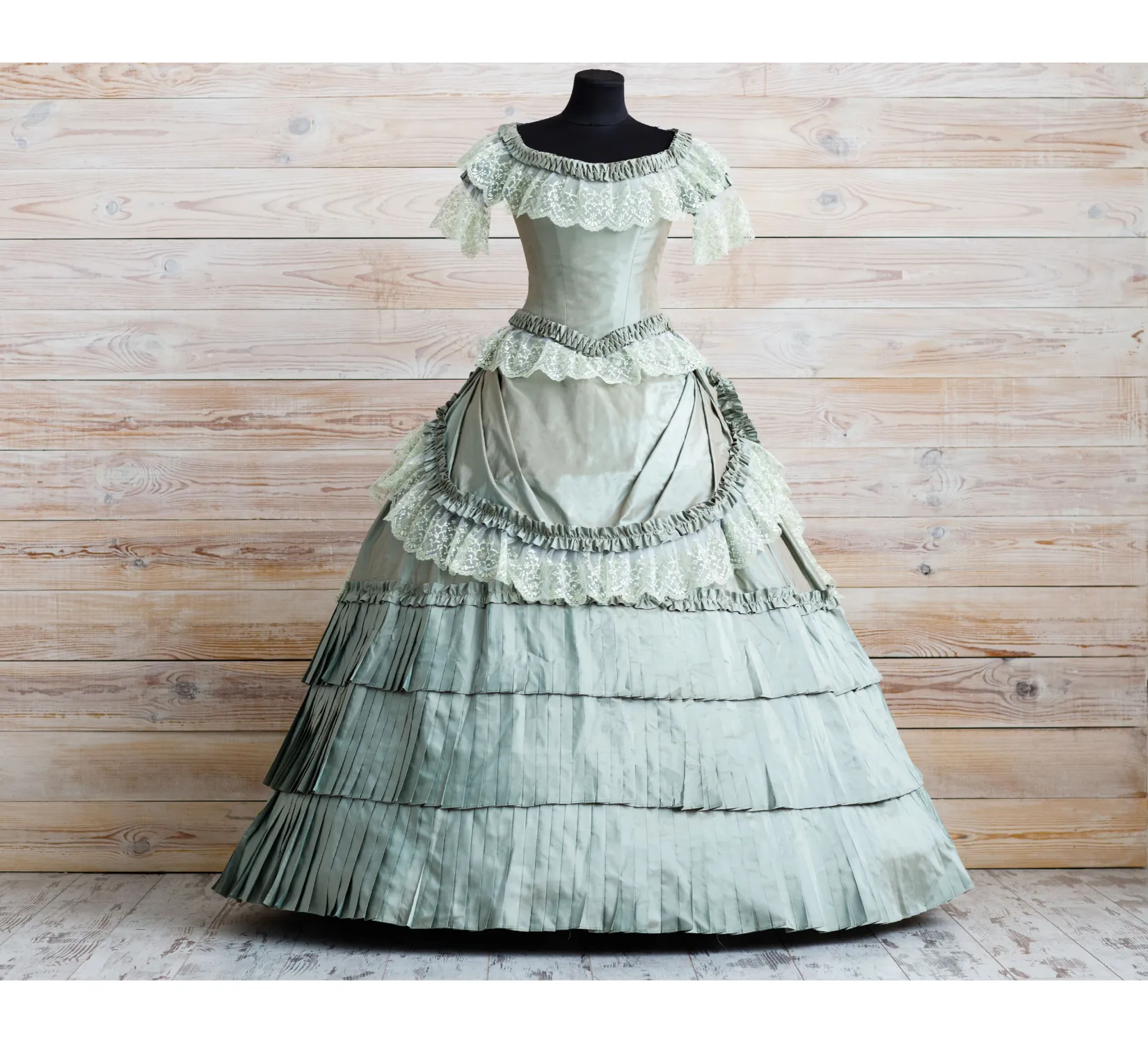 Vampire Diaries Katherine Pierce's cosplay silk taffeta civil war style dress