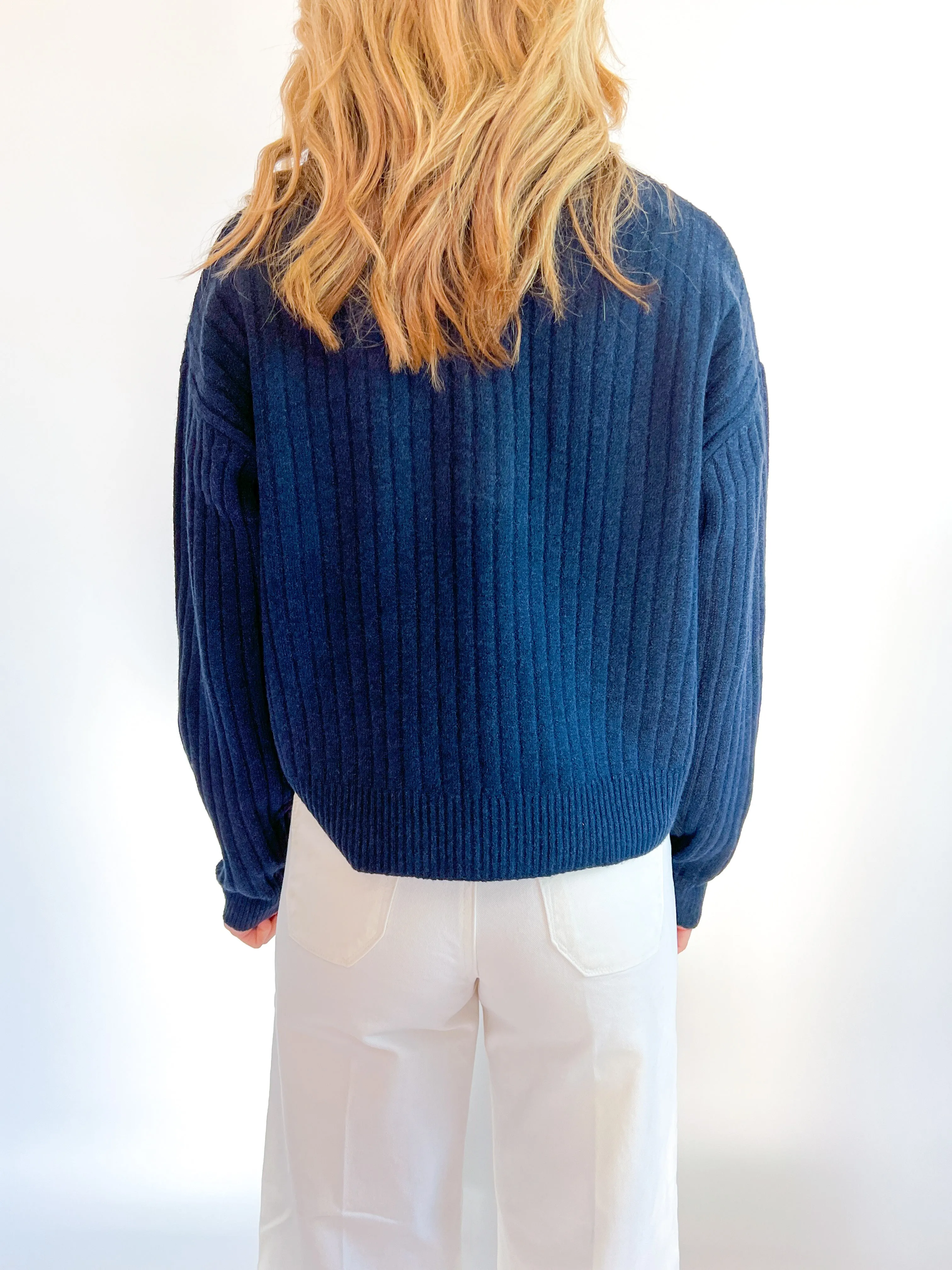 Vhari Collared Long Sleeve Top