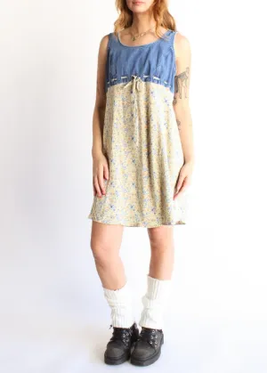 Vintage Floral Dress D0169