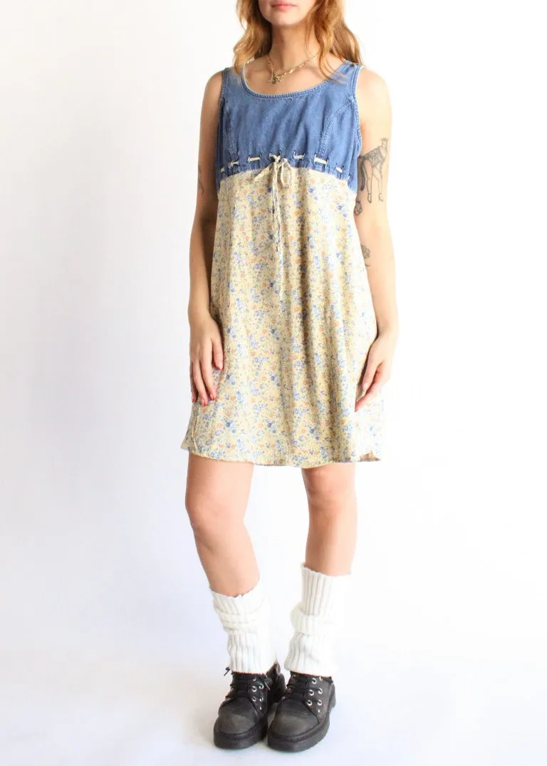 Vintage Floral Dress D0169