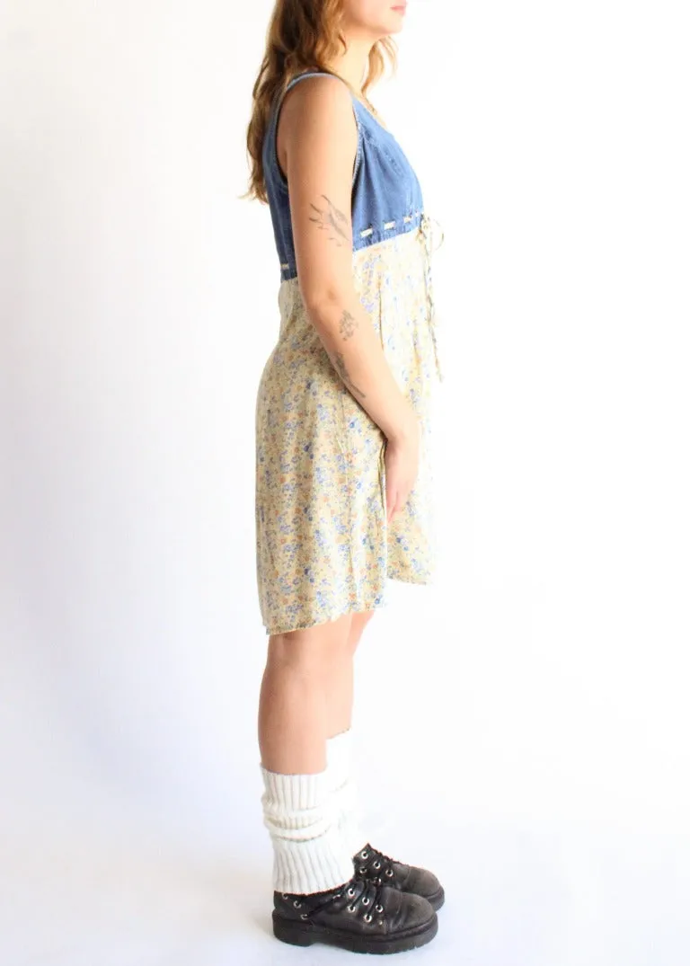 Vintage Floral Dress D0169