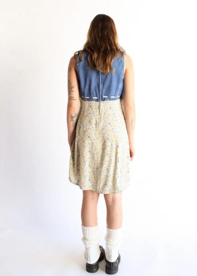 Vintage Floral Dress D0169