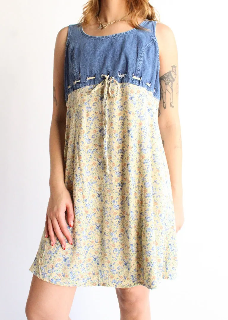 Vintage Floral Dress D0169