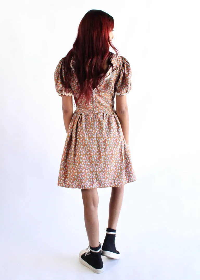 Vintage Floral Dress D0317
