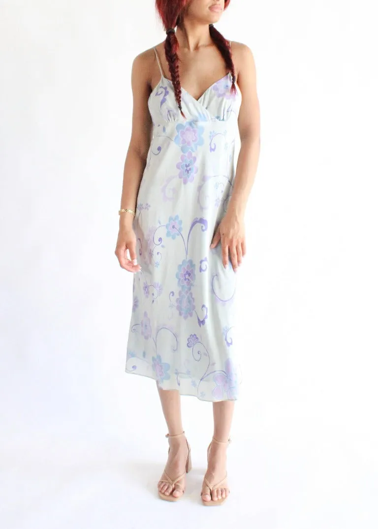 Vintage Floral Dress D0499
