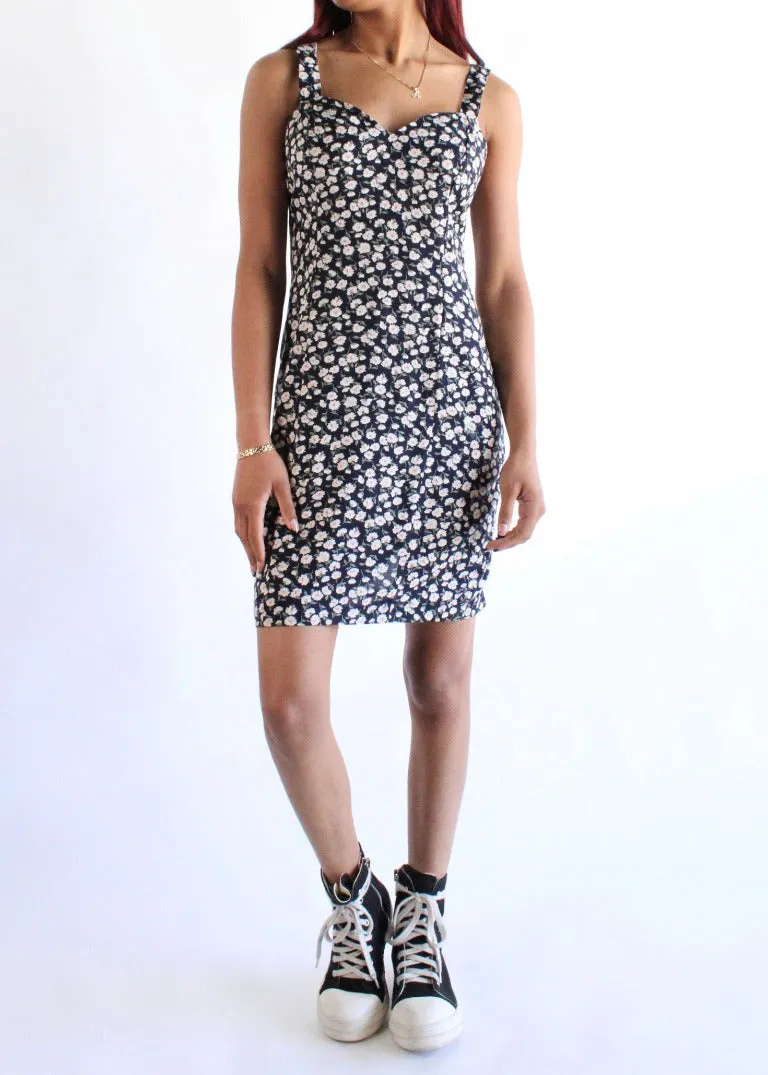 Vintage Floral Dress D0540