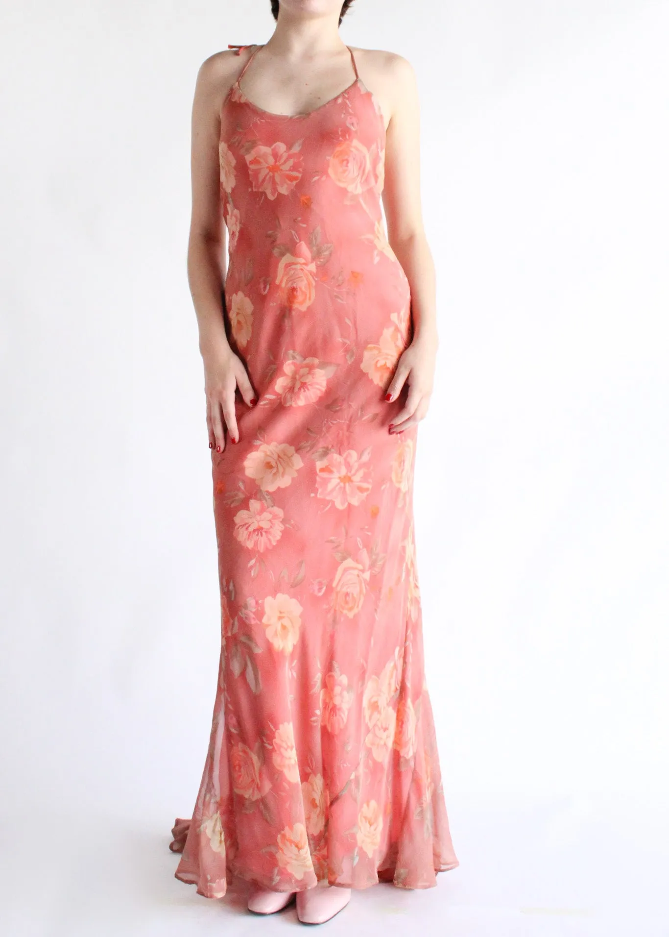 Vintage Floral Dress D0573