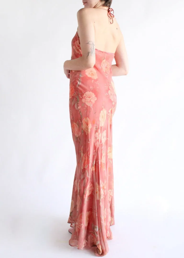 Vintage Floral Dress D0573