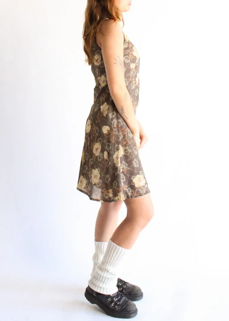Vintage Floral Dress D0580