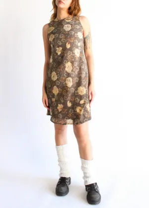 Vintage Floral Dress D0580