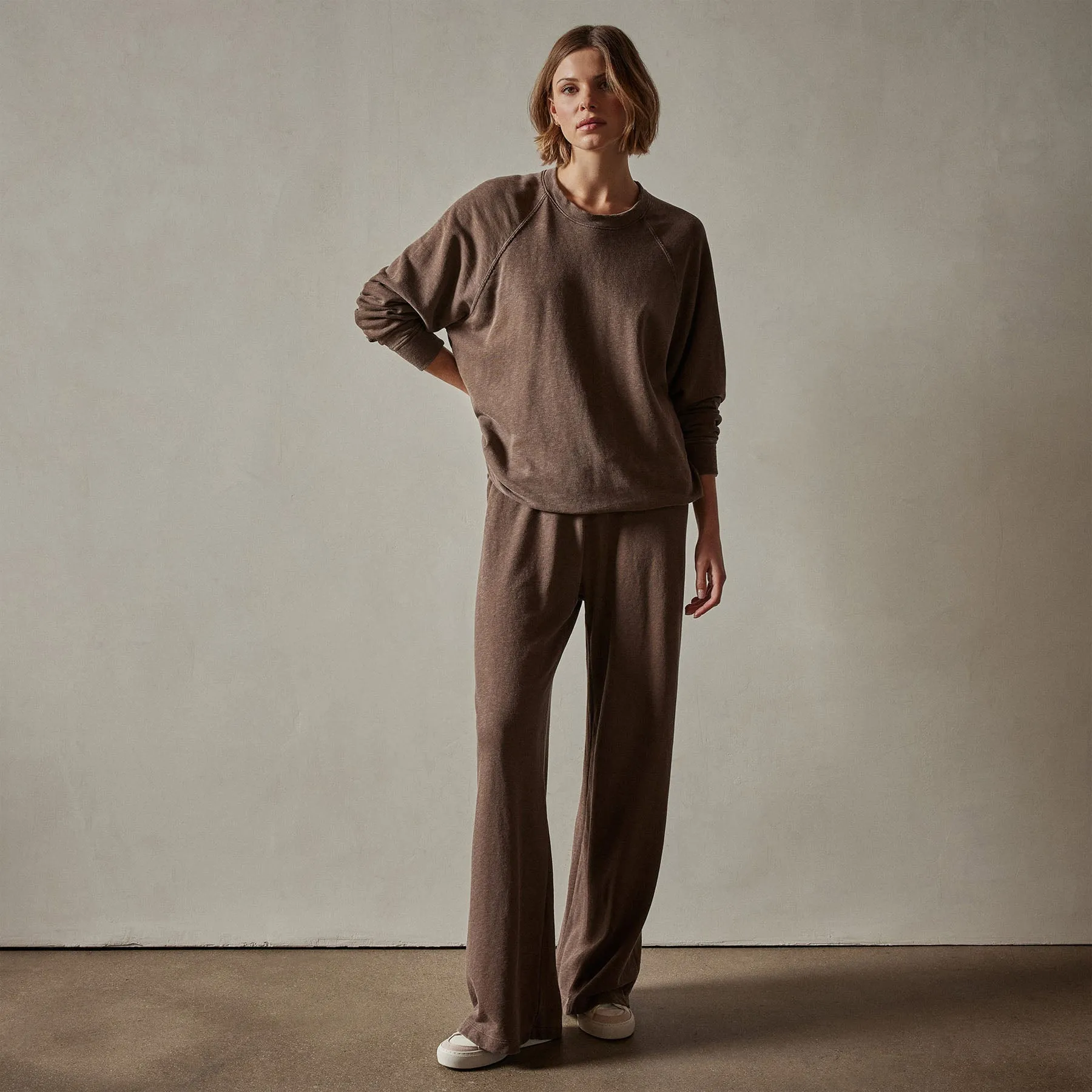 Vintage French Terry Relaxed Sweatshirt - Fox Pigment