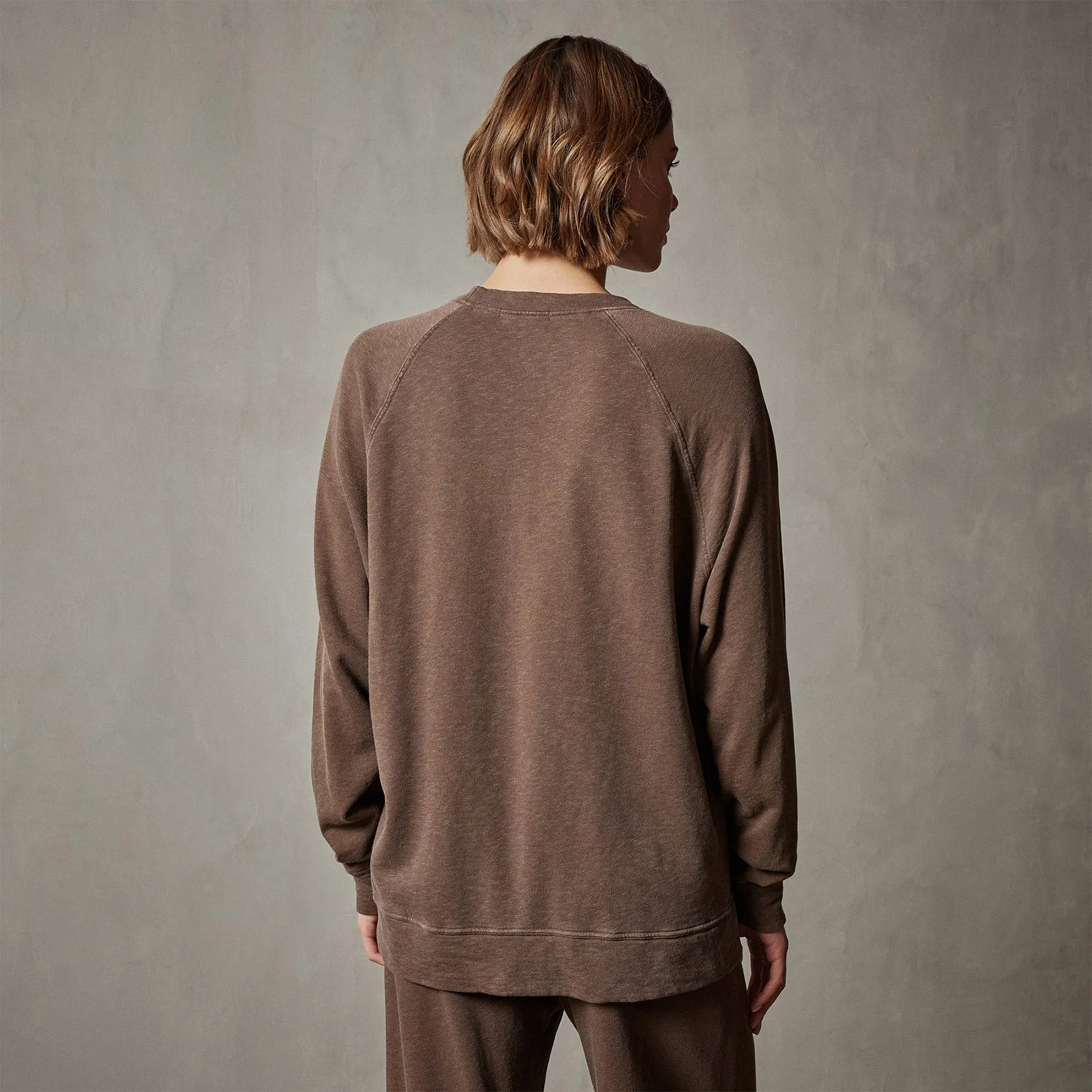 Vintage French Terry Relaxed Sweatshirt - Fox Pigment