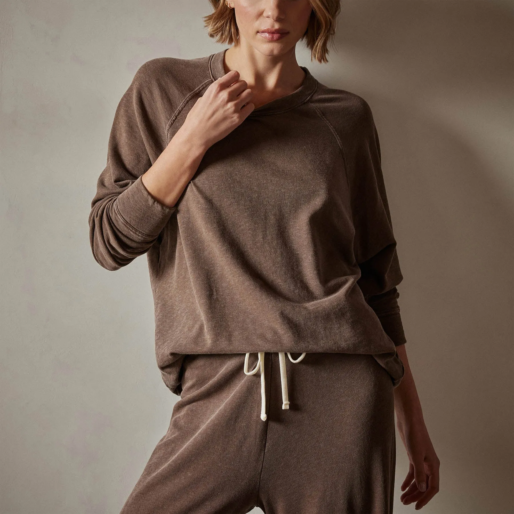 Vintage French Terry Relaxed Sweatshirt - Fox Pigment