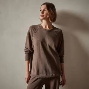 Vintage French Terry Relaxed Sweatshirt - Fox Pigment