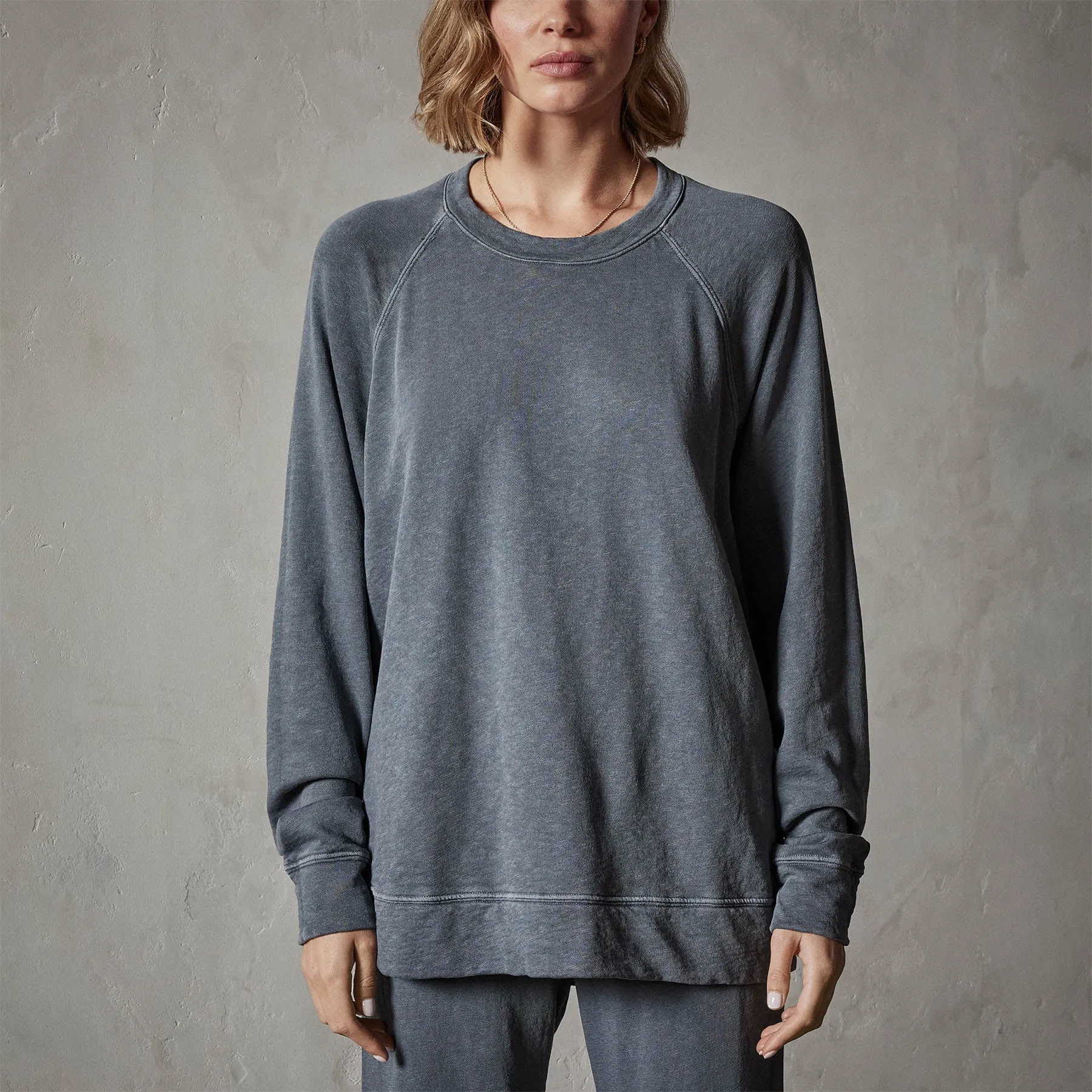 Vintage French Terry Relaxed Sweatshirt - Maine Pigment