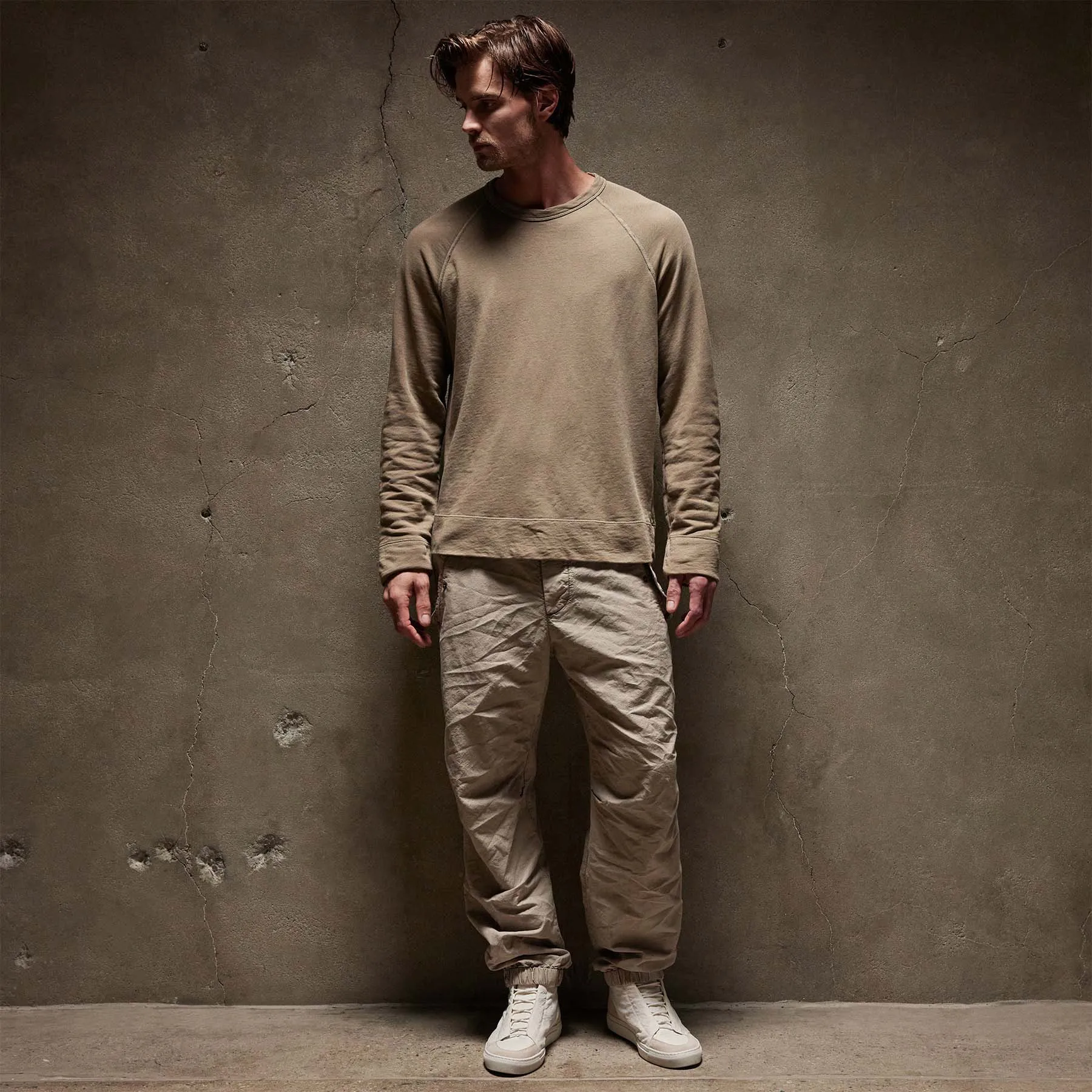 Vintage French Terry Sweatshirt - Cashew Pigment
