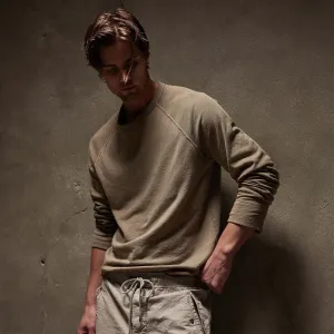 Vintage French Terry Sweatshirt - Cashew Pigment