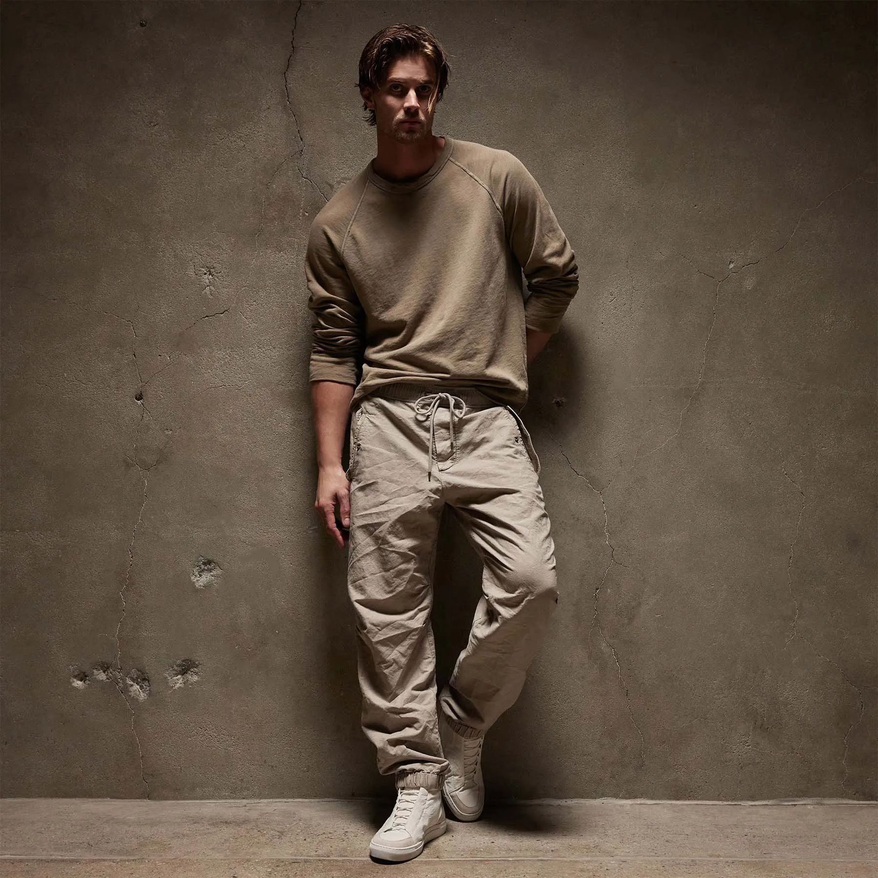 Vintage French Terry Sweatshirt - Cashew Pigment