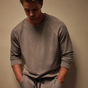 Vintage French Terry Sweatshirt - Silver Grey Pigment