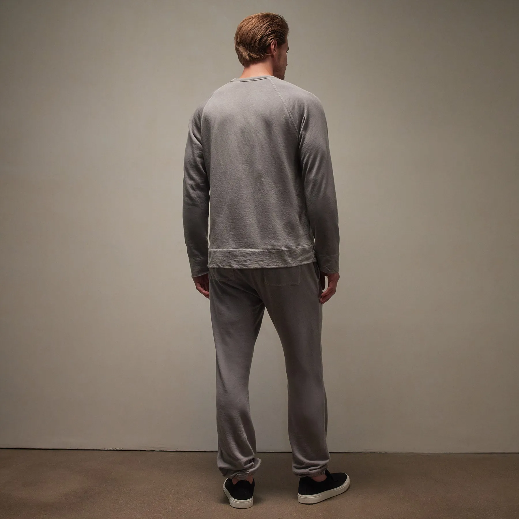 Vintage French Terry Sweatshirt - Silver Grey Pigment