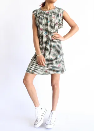 Vintage Gingham Dress D0544