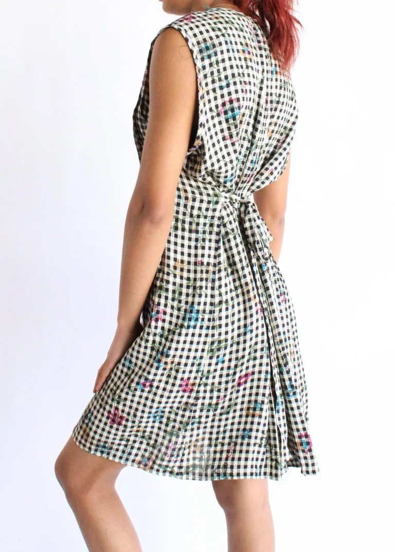 Vintage Gingham Dress D0544