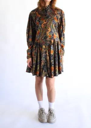 Vintage Paisley Dress D0577