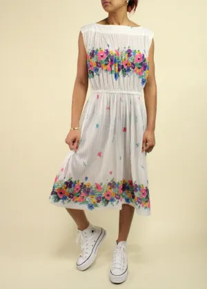 Vintage Pleated Dress D0144