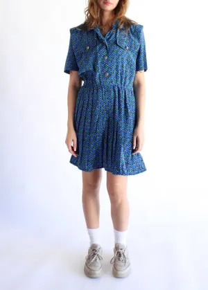 Vintage Print Dress D0585