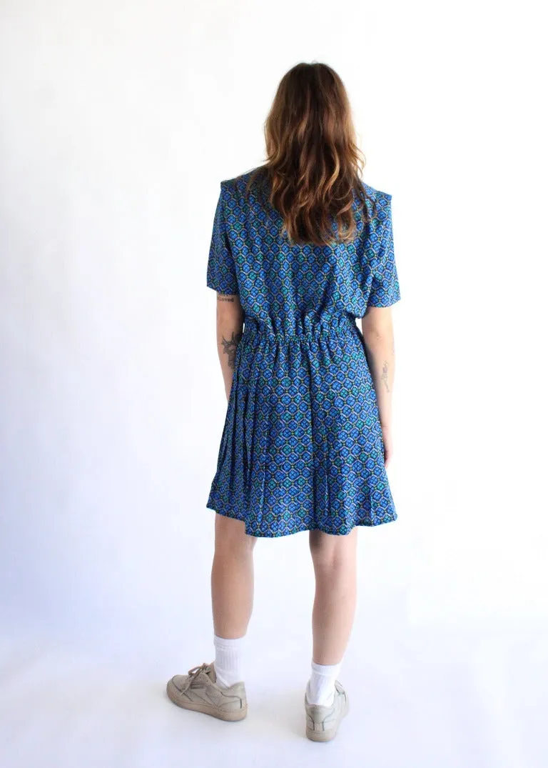 Vintage Print Dress D0585