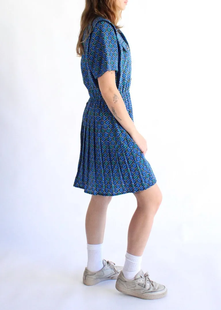 Vintage Print Dress D0585