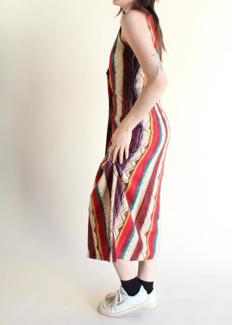 Vintage Printed Dress D0046