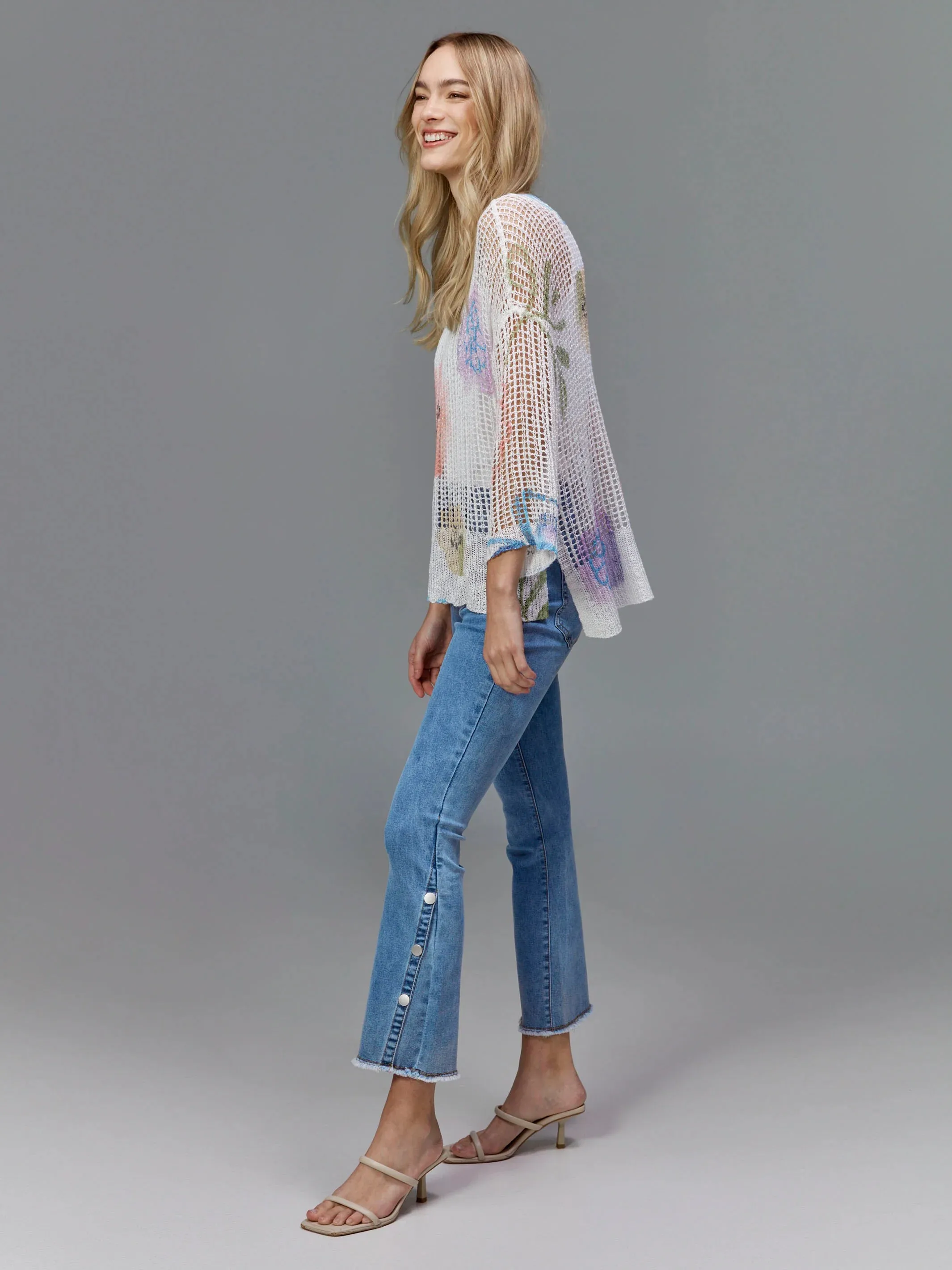 Watercolor Crochet Sweater