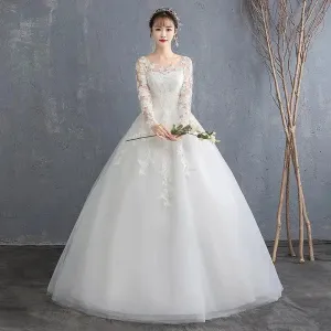 Wedding dress for women Bride Long Sleeves Princess wedding dresses