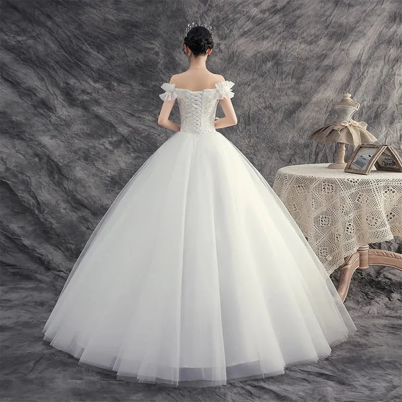 Wedding Dresses Bride Dream Plus Size Lace Up Wedding Dress Ball Gowns