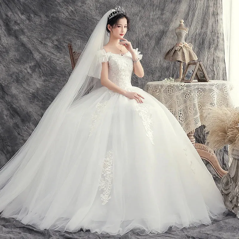 Wedding Dresses Bride Dream Plus Size Lace Up Wedding Dress Ball Gowns