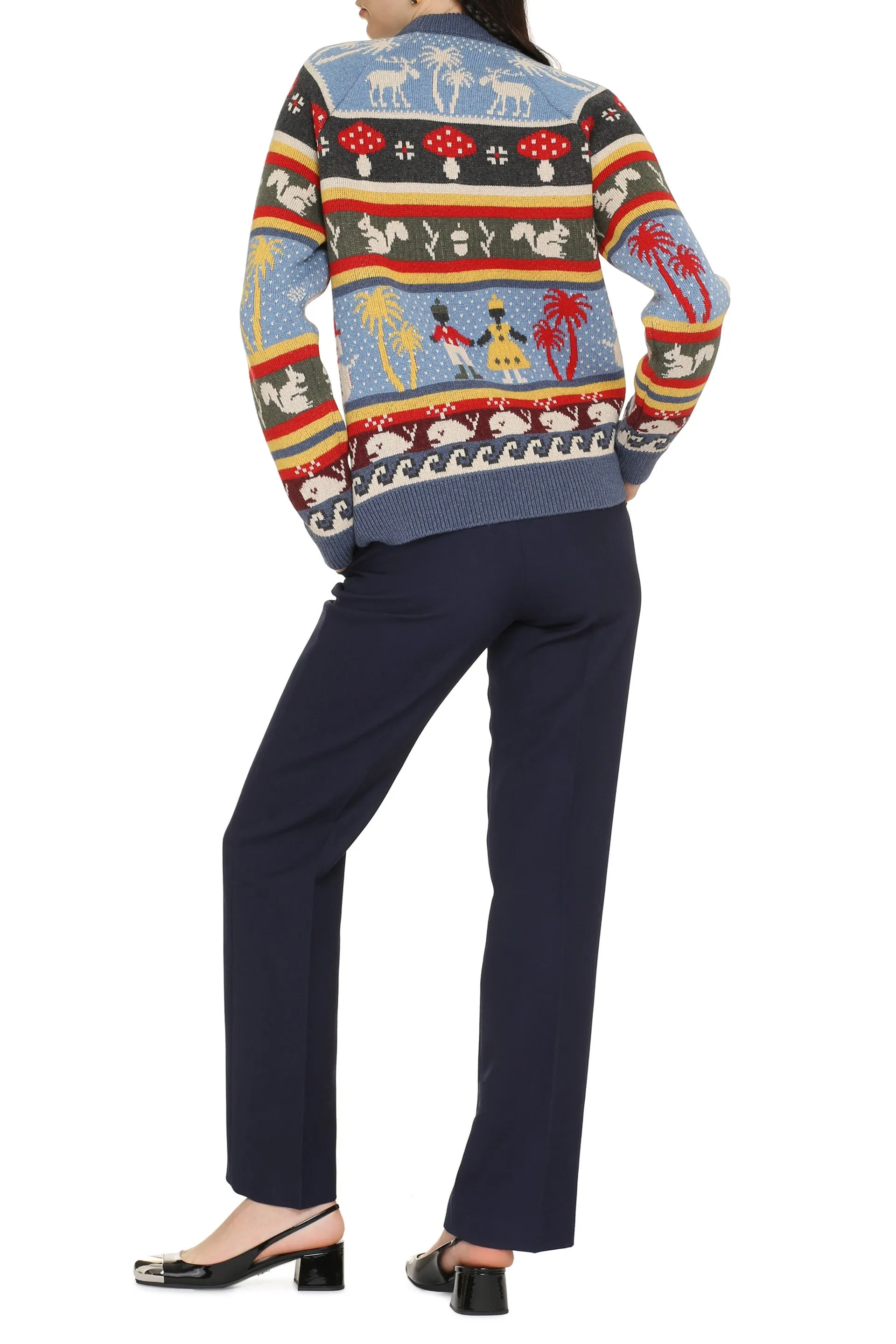 Winter Friends crew-neck sweater