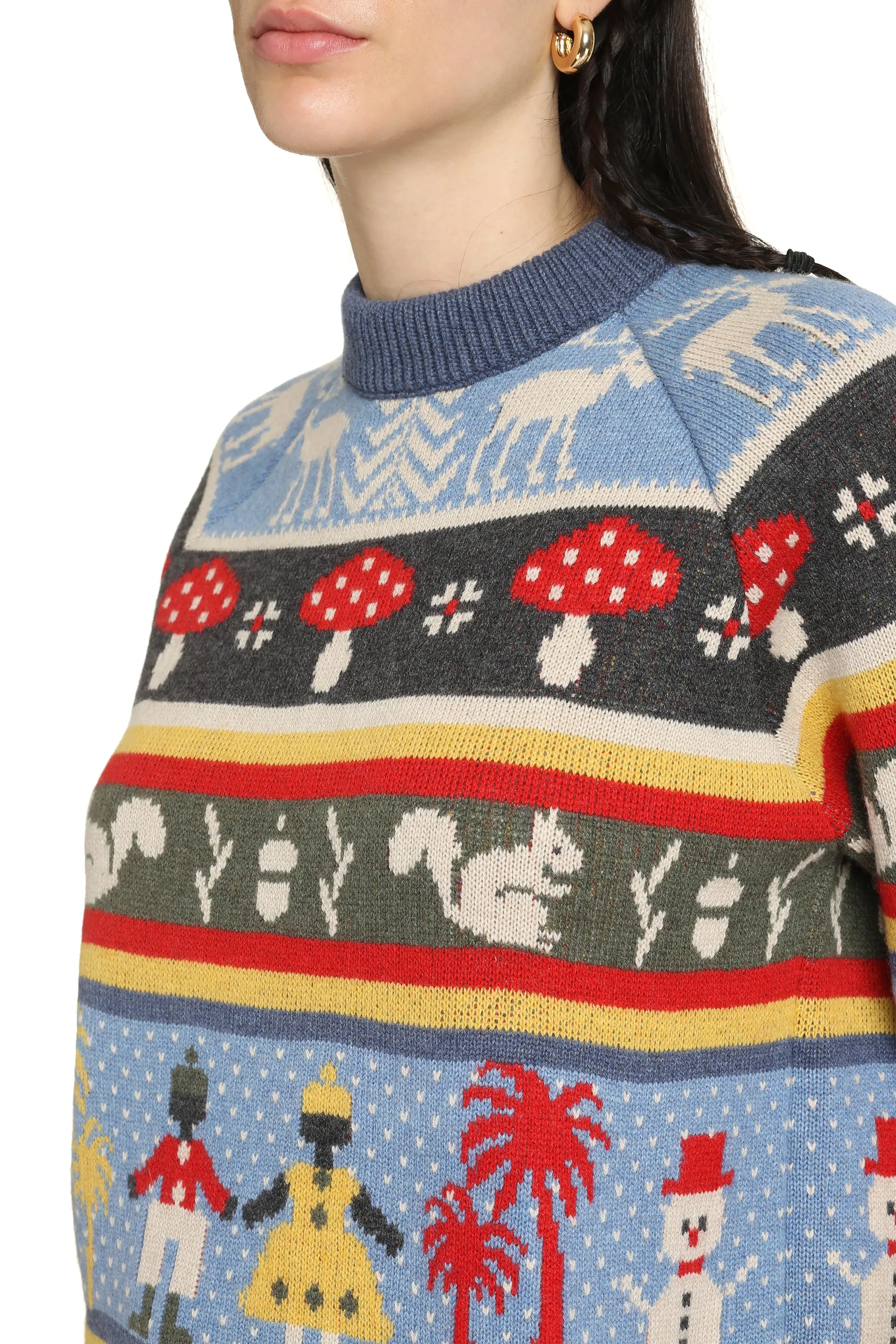 Winter Friends crew-neck sweater