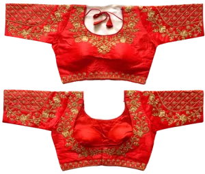 Women Silk Blouse with Zari work