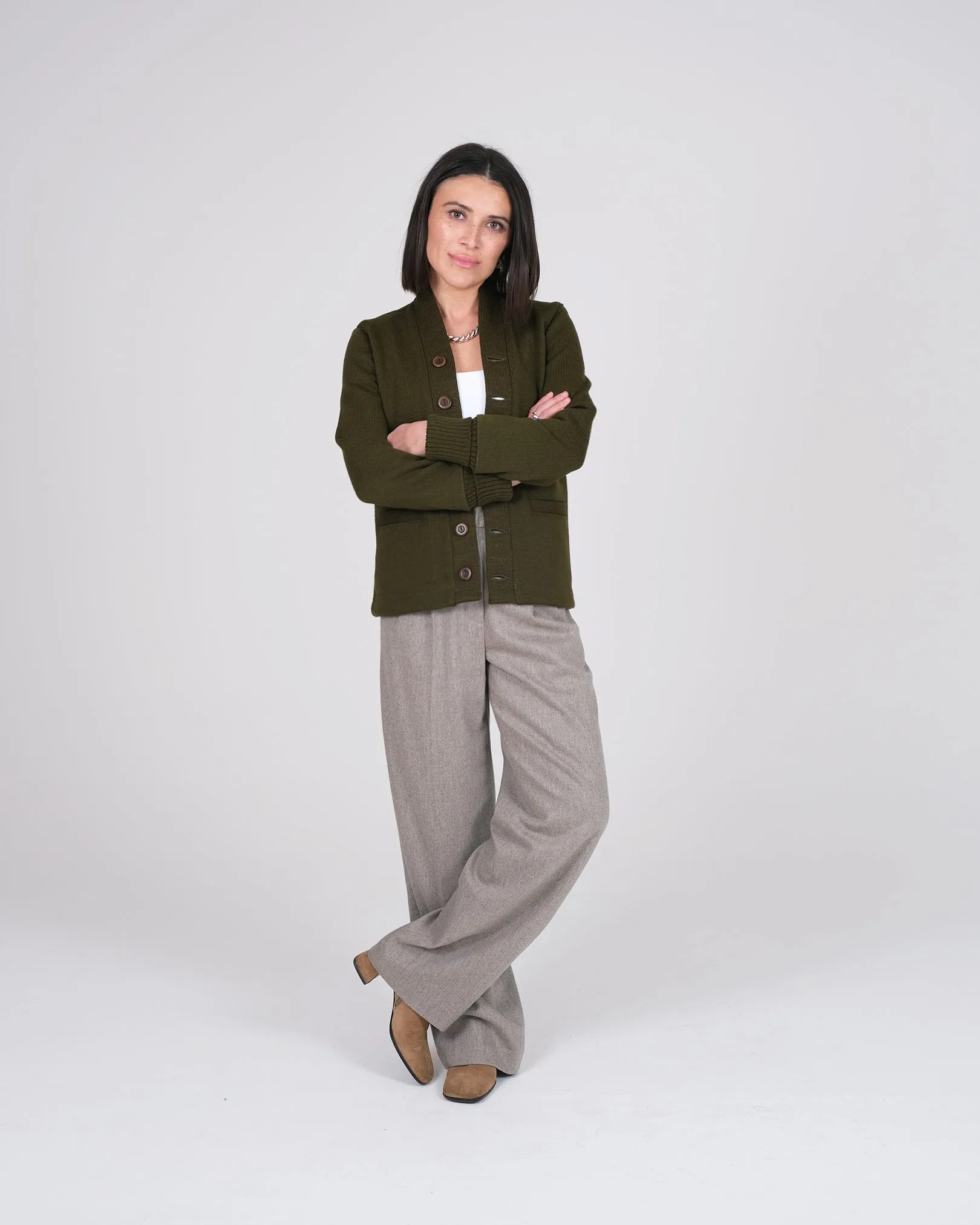 Women's Classic Cardigan - Loden