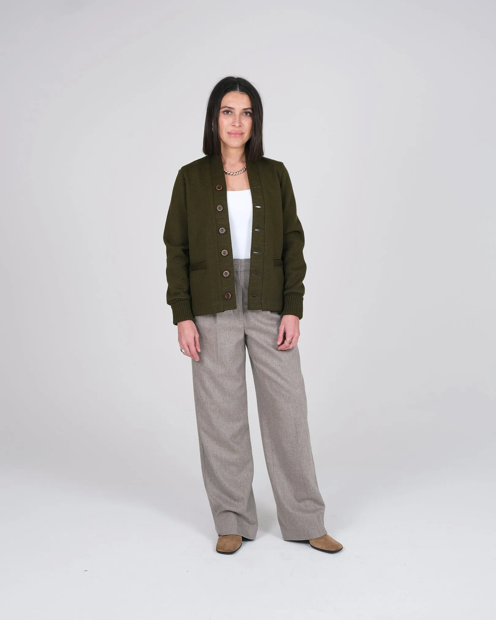 Women's Classic Cardigan - Loden