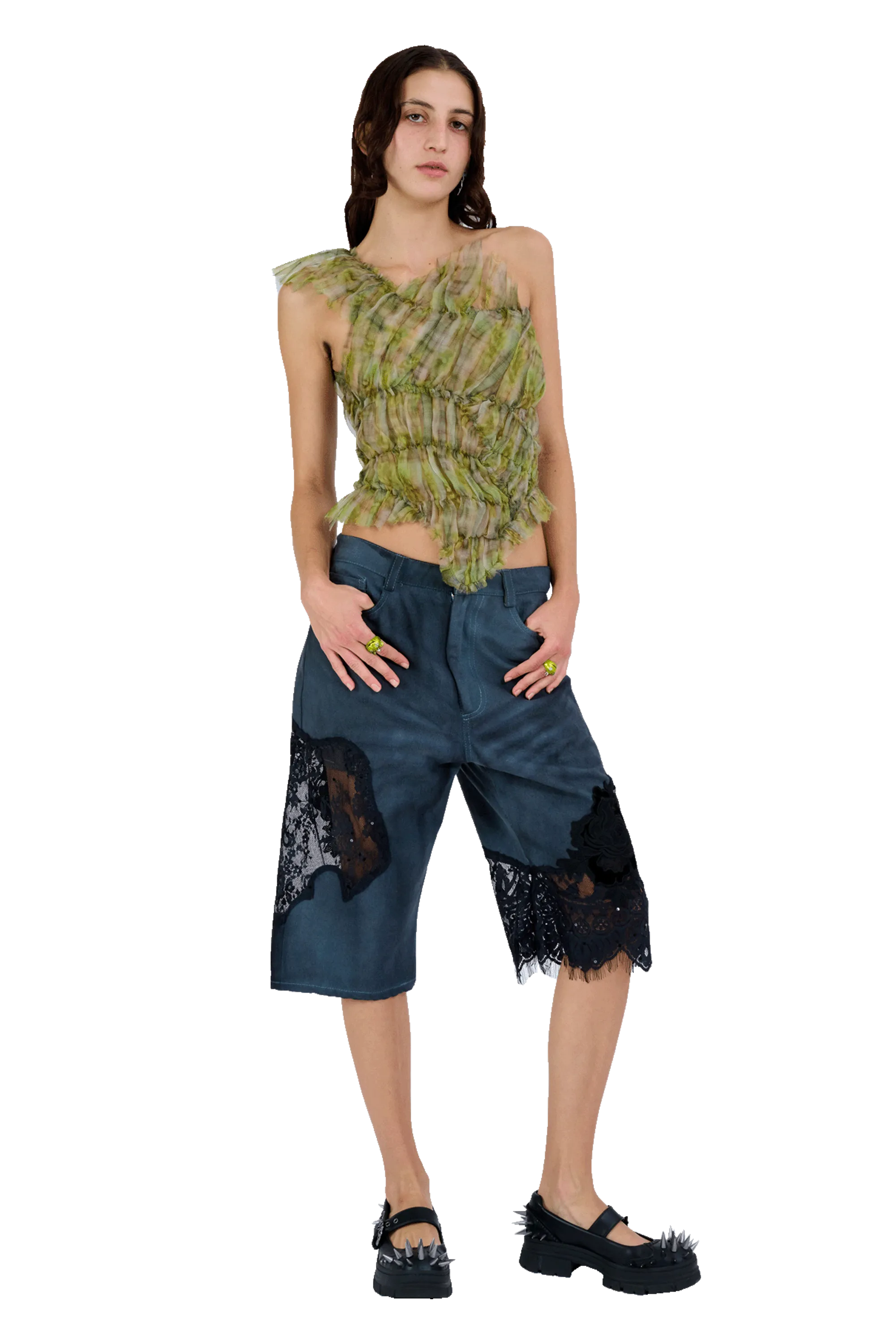 YELLOW BOXER PLAID JAZZELLE TOP